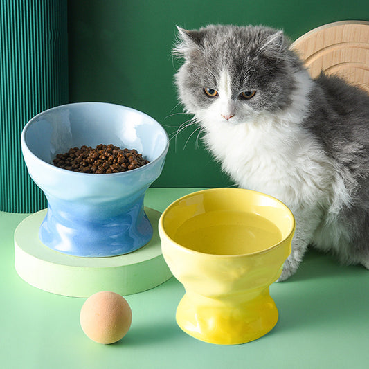Cat Bowl High Ceramic